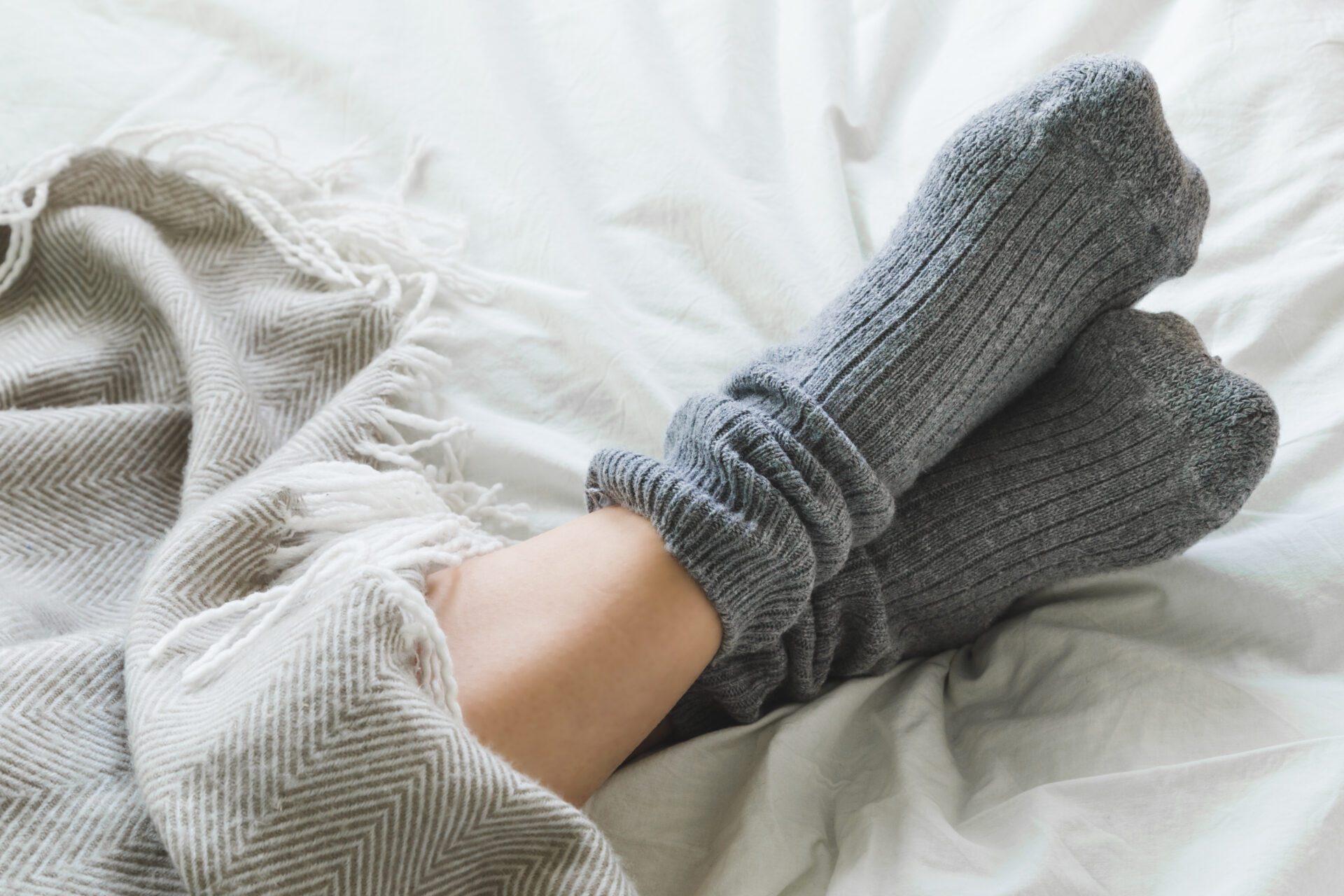 Le port de chaussettes donne un sentiment de sécurité et de contrôle.