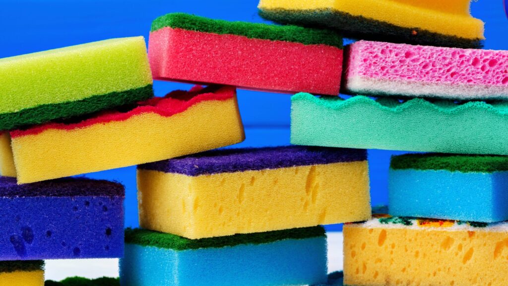 Chaque couleur d'éponge est conçue pour une surface différente.