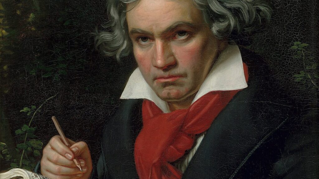 Le portrait le plus célèbre de Ludwig van Beethoven.