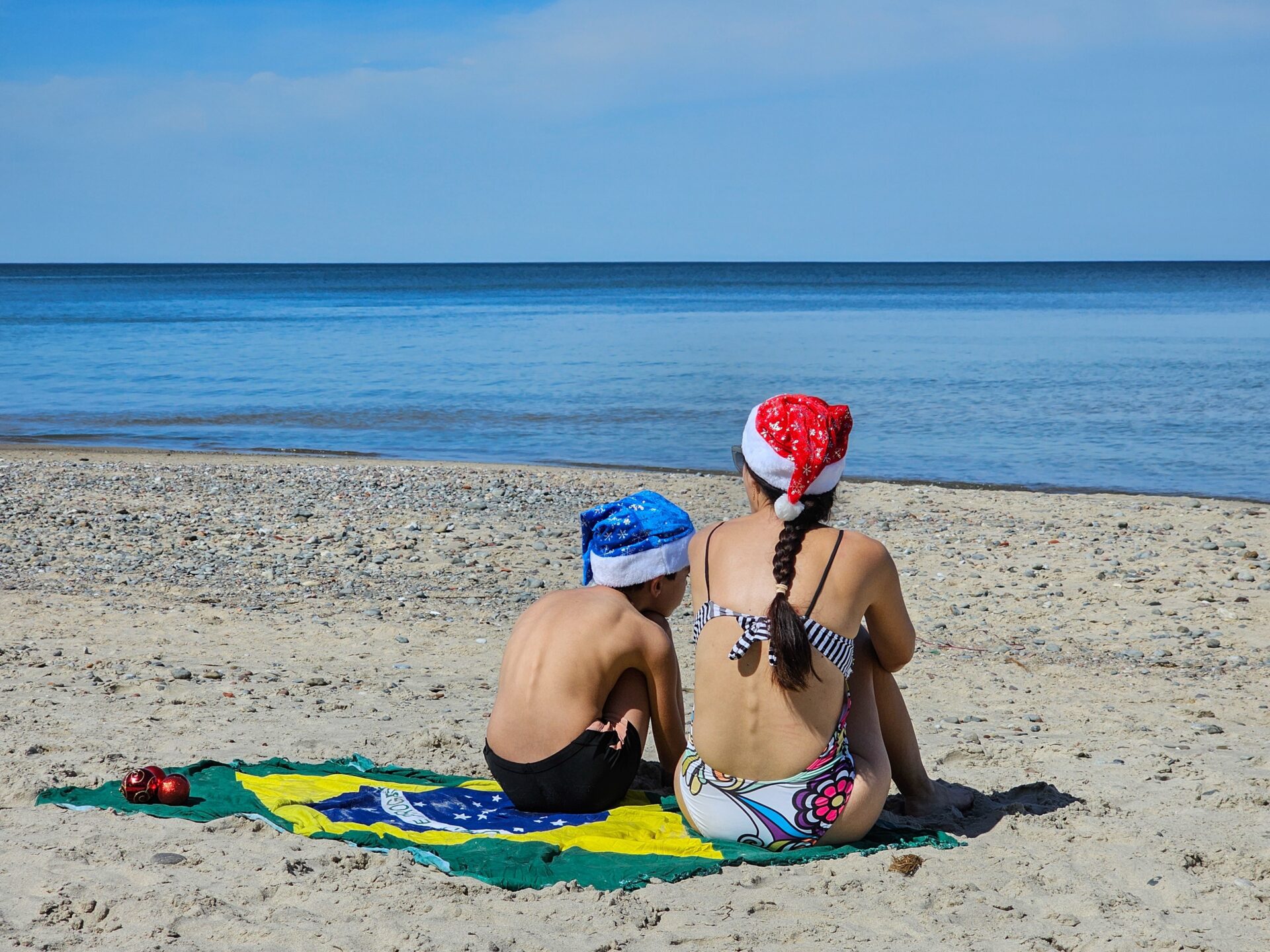 Noël sur la plage est tout à fait normal pour les Brésiliens.