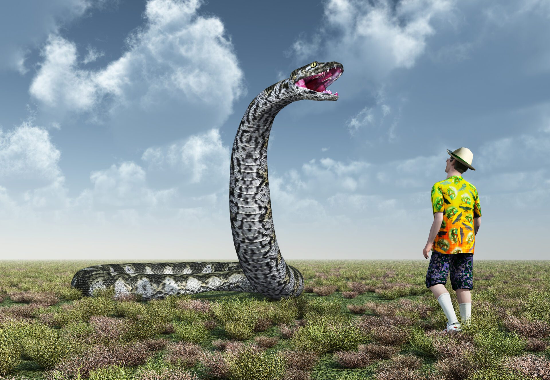 Si le Titanoboa vivait aujourd'hui, il représenterait une grande menace pour l'homme.
